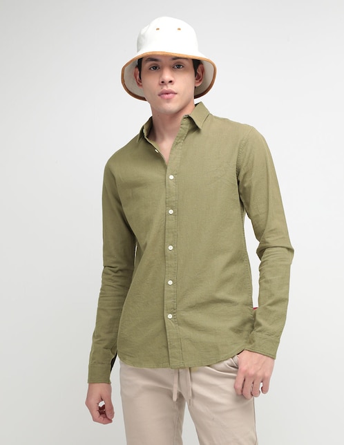 Camisa casual Mossimo manga larga para hombre