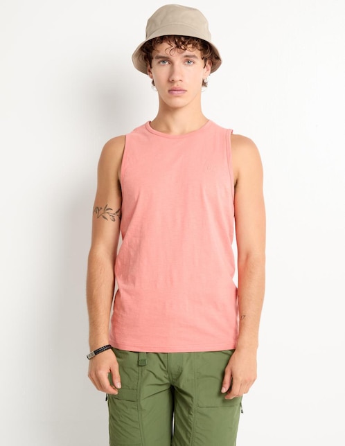 PLAYERA MOSSIMO, M, GREDA TOSTADA LISO