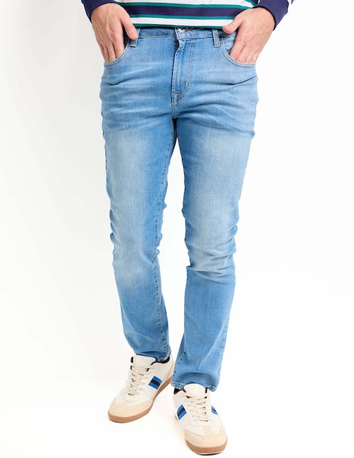 Jeans slim Mossimo deslavado para hombre