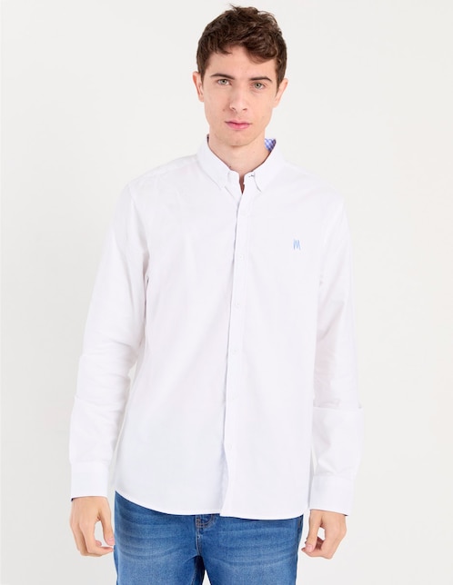 Camisa casual Mossimo de algodón manga larga para hombre