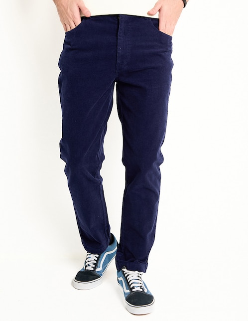 PANTALON 5 BOLSAS MOS, 34, AZUL MARINO