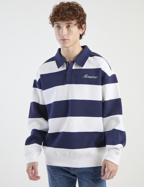 SUDADERA MOSSIMO, EG, AZUL MARINO ESTAM