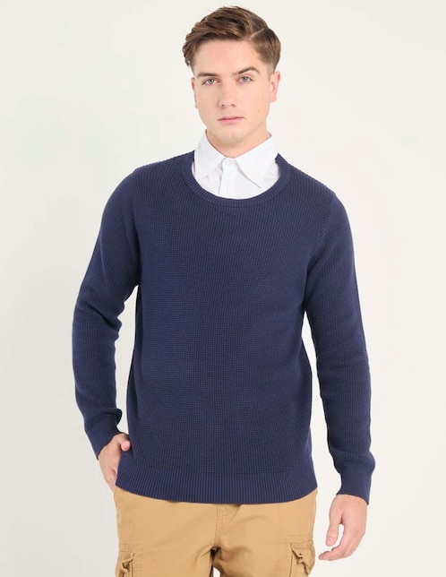Suéter cuello redondo para hombre 1