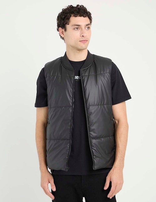 CHALECO MOSSIMO, CH, NEGRO LISO CAPITON