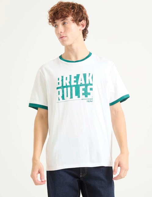 Playera cuello redondo para hombre 1