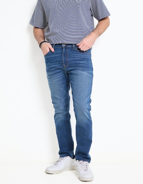 Jeans slim Mossimo deslavado para hombre