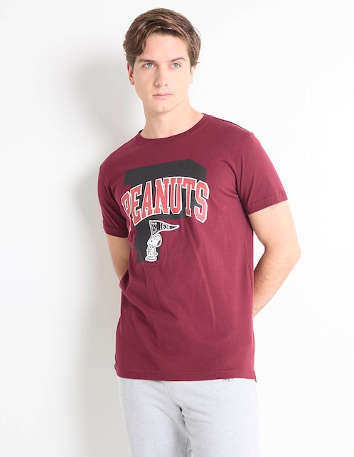 Playera Mossimo Peanuts cuello redondo para hombre