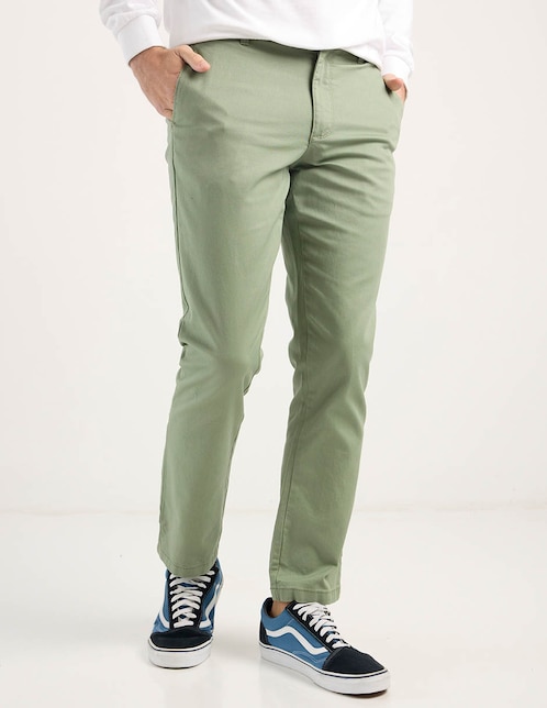 PANTALON 5 BOLSAS MOSSIM, 32, EJÉRCITO