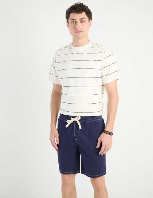 BERMUDA MOSSIMO, M, AZUL MARINO LISO GA