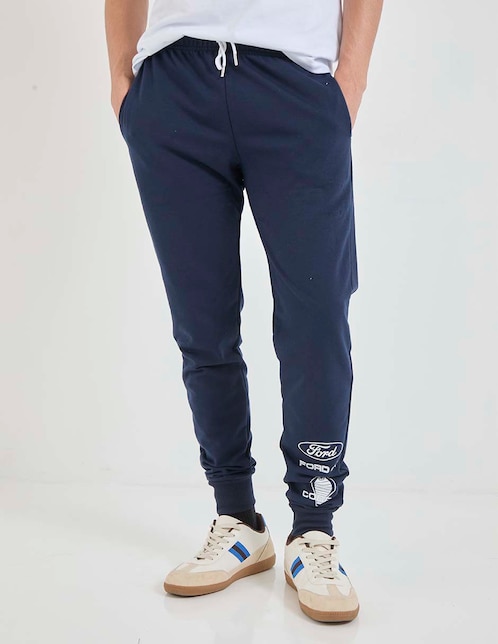 Jogger estampado liso para hombre 1
