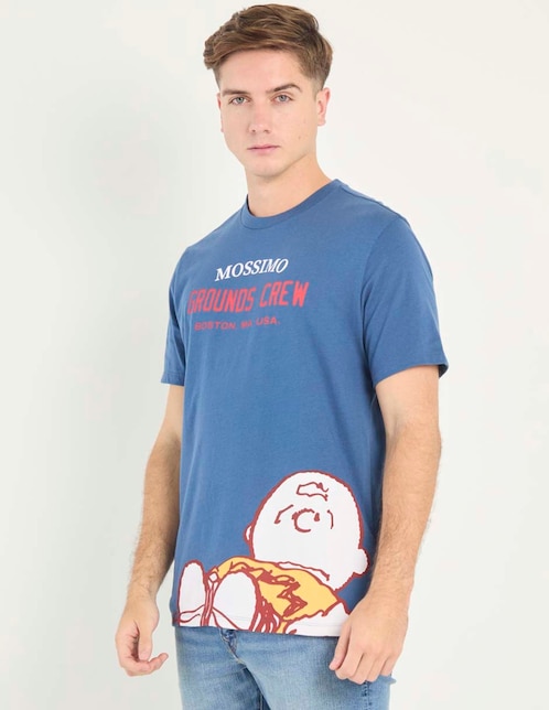 Playera Mossimo Charlie Brown cuello redondo para hombre