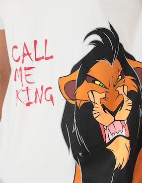 Playera Disney Dtr Scar cuello redondo para hombre