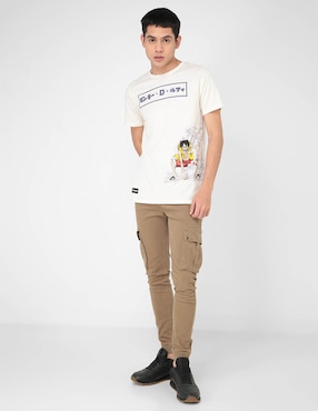 Playera One Piece cuello redondo para hombre