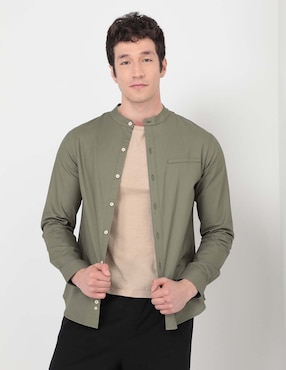 Camisa Casual Mossimo Manga Larga Para Hombre