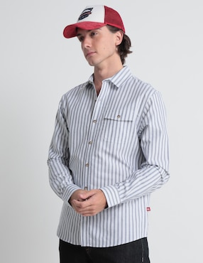 Camisa Casual Mossimo De Algodón Manga Larga Para Hombre