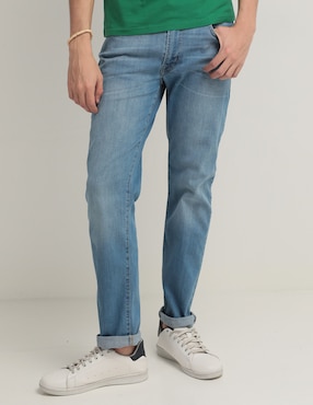 Jeans Recto Mossimo Deslavado Para Hombre