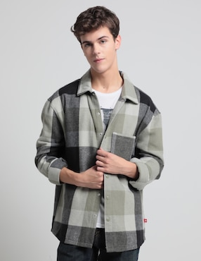 Sobrecamisa Casual Mossimo De Algodón Manga Larga Para Hombre