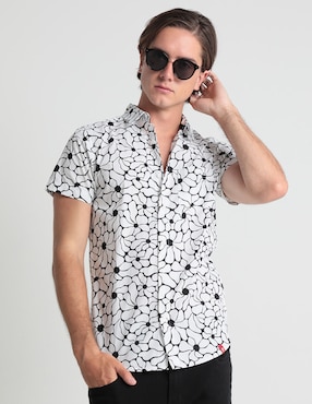 Camisa Casual Mossimo Manga Corta Para Hombre