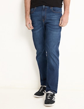 Jeans Straight Mossimo Lavado Medio Para Hombre