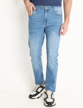 Jeans Slim Mossimo Lavado Claro Para Hombre