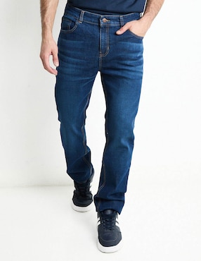 Jeans Straight Mossimo Deslavado Para Hombre