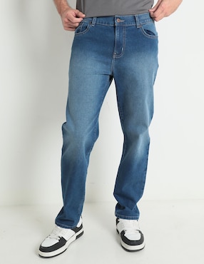 Jeans Straight Mossimo Deslavado Para Hombre