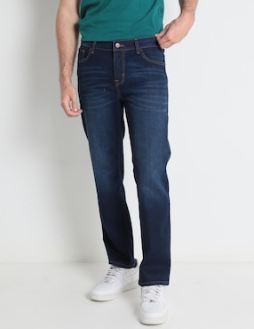 Jeans Straight Mossimo Deslavado Para Hombre