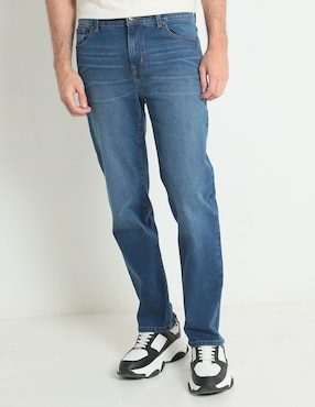 Jeans Straight Mossimo Deslavado Para Hombre