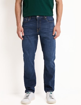 Jeans straight Mossimo lavado stone wash para hombre