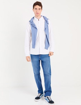 Camisa casual Mossimo de algodón manga larga para hombre
