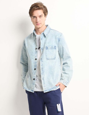 Chamarra de mezclilla Mossimo con bolsillos para hombre