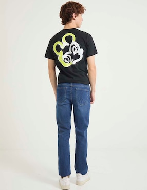 Jeans straight Mossimo deslavado para hombre