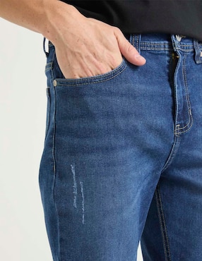 Jeans straight Mossimo deslavado para hombre