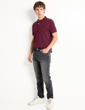 Jeans slim Mossimo lavado sand blast para hombre