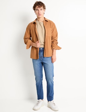Jeans slim Mossimo lavado sand blast para hombre