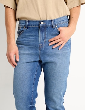 Jeans slim Mossimo lavado sand blast para hombre
