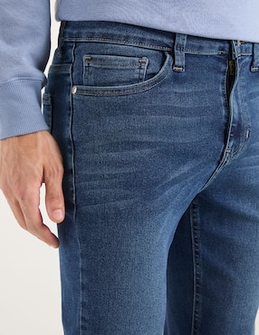 Jeans slim Mossimo deslavado para hombre