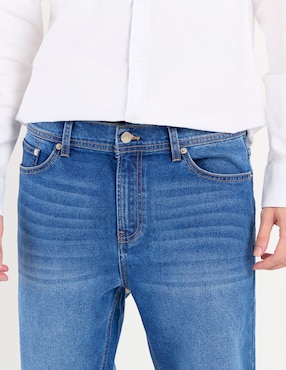 Jeans straight Mossimo lavado stone wash para hombre