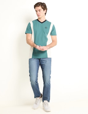 Jeans straight Mossimo lavado medio para hombre