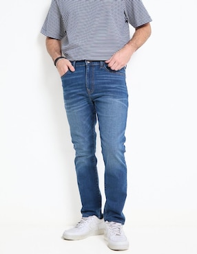Jeans slim Mossimo deslavado para hombre