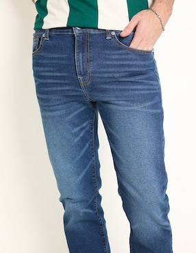 Jeans straight Mossimo lavado stone wash para hombre