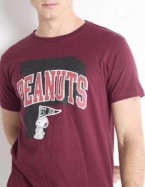 Playera Mossimo Peanuts cuello redondo para hombre