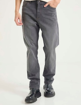 Jeans straight Mossimo deslavado para hombre