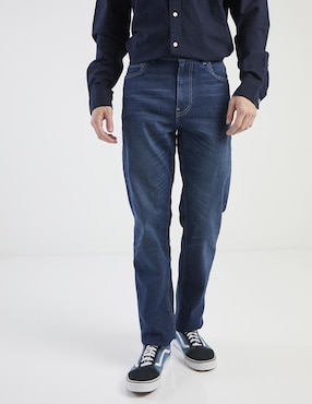 Jeans straight Mossimo deslavado para hombre