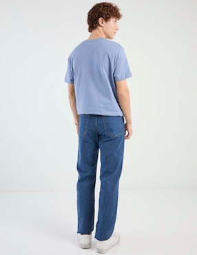 Jeans straight Mossimo lavado medio para hombre