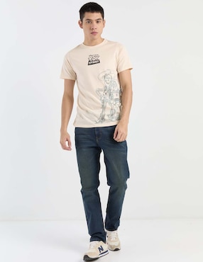 Jeans straight Mossimo deslavado para hombre