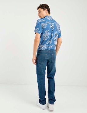 Jeans straight Mossimo lavado medio para hombre
