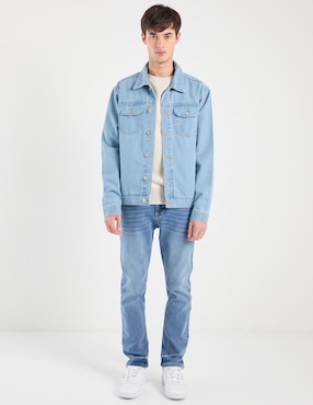 Chamarra denim Mossimo de mezclilla con bolsillos para hombre