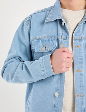 Chamarra denim Mossimo de mezclilla con bolsillos para hombre