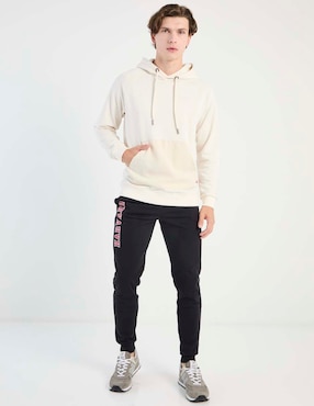 Jogger skinny Mossimo estampado texto con bolsillos para hombre